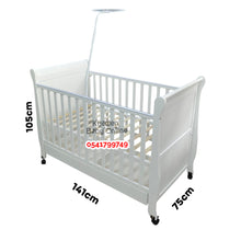 Load image into Gallery viewer, Baby Wooden Cot With Drawer (KJ310) Baby Bed [Showroom Display]

