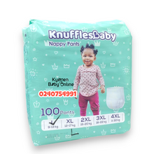 Load image into Gallery viewer, Baby Diapers (Knuffles Baby) Nappy Pants / Pull Up Pants 100pcs
