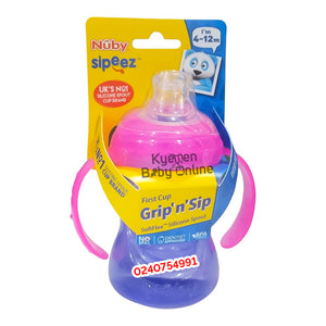 Nuby Grip 'n' Sip Sippy Cup Bottle (240ml) 6-12m Sipeez