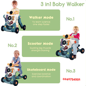 3 in 1 Activity Walker Push Walker Help Walk (DY888-R7) - Kyemen Baby Online