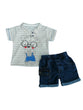 Load image into Gallery viewer, Baby Boy Lacoste Top with Jeans Shorts ( Mini Elmex) - Kyemen Baby Online
