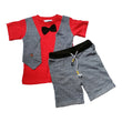 Load image into Gallery viewer, Baby Boy Round Neck and Short with Bow tie (mayoral) - Kyemen Baby Online
