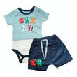Load image into Gallery viewer, Baby Boy Bodysuit with Shorts (Crazy Necix&#39;s) - Kyemen Baby Online
