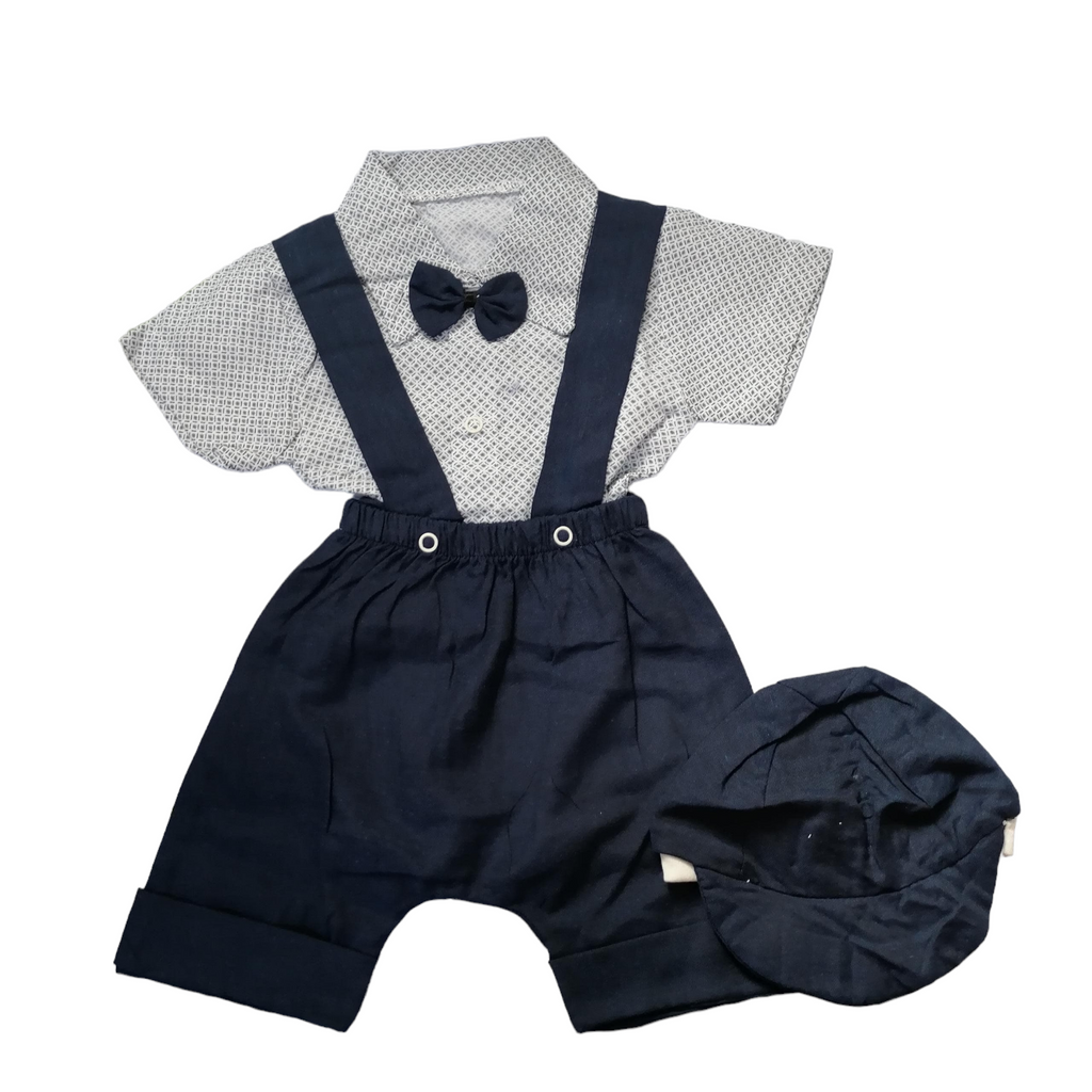Baby Boy Romper Dress Suspenders With Hat Kyemen Baby Online