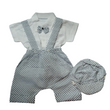 Load image into Gallery viewer, Baby Boy  Romper Dress  Suspenders With Hat - Kyemen Baby Online
