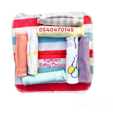 Baby Towel / Mouth Towel. Multicolored (8pcs) Danrol Baby - Kyemen Baby Online