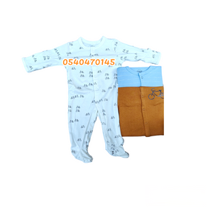 Baby Sleep Suit / Sleep Wear / Overall (Mamas And Papas 3pcs) 0-3 Months.