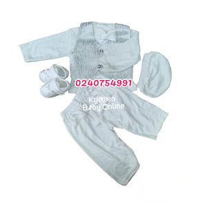 Baby Boy Christening Dress (GreyCoat)0-5M Tiasis. - Kyemen Baby Online
