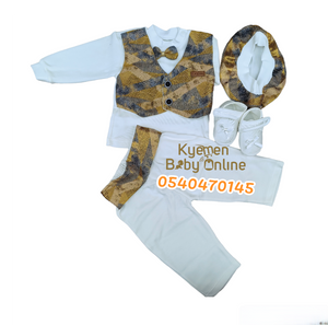 Baby Boy Christening Dress (0-5M )Leylek. - Kyemen Baby Online