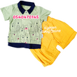 Load image into Gallery viewer, Necix&#39;s Baby Boy Dress (Top and Down) Green and Yellow - Kyemen Baby Online
