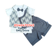Load image into Gallery viewer, Jolly Joy Baby Boy Dress ( Top and Shorts) Grey 1 - Kyemen Baby Online
