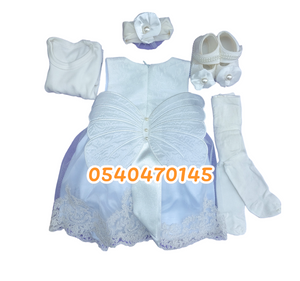 Baby Girl Christening Dress (0-6m) Bebelinno Collection - Kyemen Baby Online