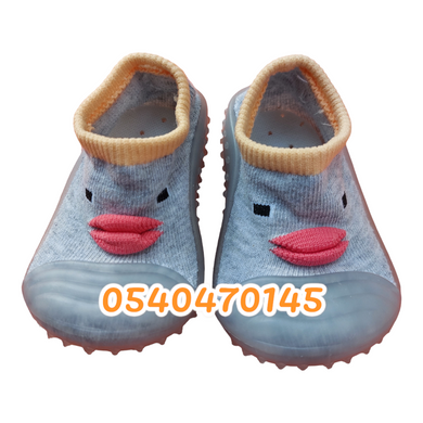 Baby Boy Silicone Sandals/ Shoe (Silicone Shoe) Grey - Kyemen Baby Online