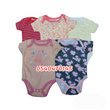 Load image into Gallery viewer, Baby Girl Body Suit ( Happy Baby, 5pcs) HAO - Kyemen Baby Online
