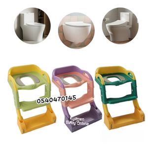 Baby Potty / Toilet Seat / Potty Steps / Foldable Potty Ladder - Kyemen Baby Online