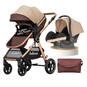 Baby Stroller (3 In 1 Stroller And Carrier) Belecoo - Kyemen Baby Online