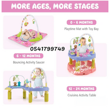Load image into Gallery viewer, 3 in 1 Baby Activity Centre with 3 Adjustable Height and Music Box - Kyemen Baby Online
