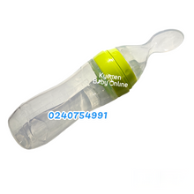 Load image into Gallery viewer, Baby Bottle With Silicone Spoon / Squeeze Feeder (Dr. Annie's) 120ml - Kyemen Baby Online
