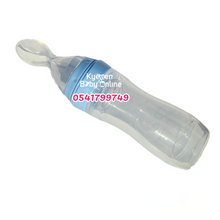 Load image into Gallery viewer, Baby Bottle With Silicone Spoon / Squeeze Feeder (Dr. Annie's) 120ml - Kyemen Baby Online
