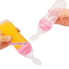 Load image into Gallery viewer, Baby Bottle With Silicone Spoon / Squeeze Feeder (Dr. Annie's) 120ml - Kyemen Baby Online
