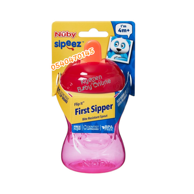 Nuby First Sipper Baby Sippy Cup ( 240ml) 4m+ - Kyemen Baby Online