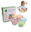 Load image into Gallery viewer, Baby Food Storage Containers / Bowls/ Mom &amp; Pea Baby Blocks (4pcs) 120ml
