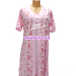 Load image into Gallery viewer, Breastfeeding Night Gown / Nighty With Coat And Buttons (Lovely Bowtie) Pink - Kyemen Baby Online
