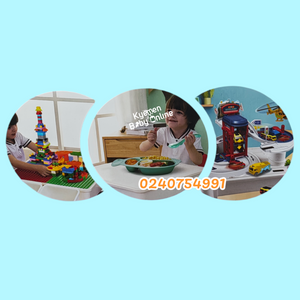 7 In 1 Multi-Functional Block Table / Kids Table / Table And Chair 18months+ [JM 815-3]