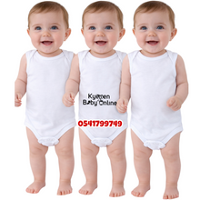 Load image into Gallery viewer, Baby Bodysuit (Bebe Favour) All White (Sleeveless) - Kyemen Baby Online
