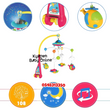 Load image into Gallery viewer, Baby Toy (Cot Toy / Crib Toy With 108 Music (Dreamful Mobile) Huanger HE 0303 - Kyemen Baby Online
