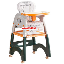 Load image into Gallery viewer, Baby High Chair (2 In 1 Multi-Functional High Chair / Convertible Baby High Chair / Dining High Chair) 7-1 - Kyemen Baby Online
