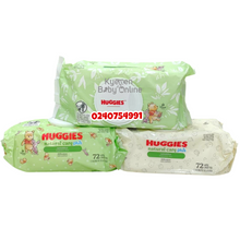Load image into Gallery viewer, Baby Wipes (Huggies Plus)Sensitive Frangrance Free 72Pcs - Kyemen Baby Online

