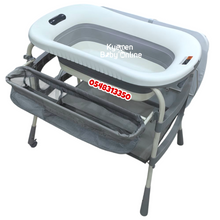 Load image into Gallery viewer, Baby Standing Bath Tub And Changer With Foldable Bucket And Pail - Kyemen Baby Online
