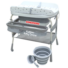 Load image into Gallery viewer, Baby Standing Bath Tub And Changer With Foldable Bucket And Pail - Kyemen Baby Online
