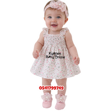 Load image into Gallery viewer, Baby Girl Headband With Socks (Too Cute) 0-12 Months - Kyemen Baby Online
