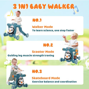 3 In 1 Activity Walker Push Walker Help Walk - Kyemen Baby Online