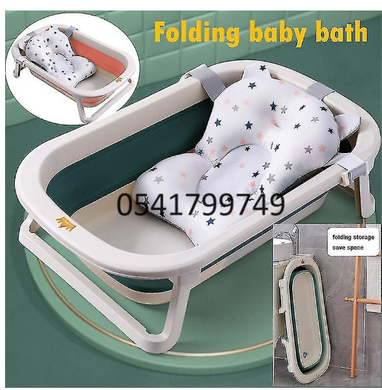 Baby Foldable Bath Tub With Thermometer - Kyemen Baby Online