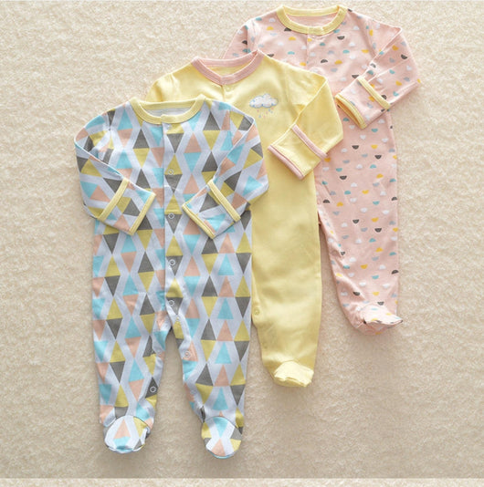 Baby Sleep Suit / Sleep Wear / Overall (Mamas And Papas 3Pcs)  3-6 Months. - Kyemen Baby Online