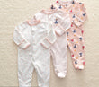 Load image into Gallery viewer, Baby Sleep Suit / Sleep Wear / Overall (Mamas &amp;Papas, 0-6m) 3pcs - Kyemen Baby Online
