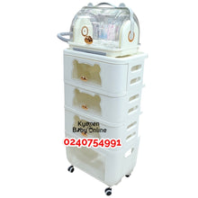 Load image into Gallery viewer, Baby Storage Container / Storage Cart With Bottle Rack (24B14)
