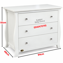 Load image into Gallery viewer, Baby Wooden Drawer / Wardrobe (Quirky Bubba) White - Kyemen Baby Online
