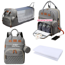 Load image into Gallery viewer, Diaper Bag And Bed (Backpack Sunshine With Design) - Kyemen Baby Online
