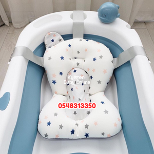 Baby Foldable Bath Tub With Soft Bather / Cushion Bather - Kyemen Baby Online