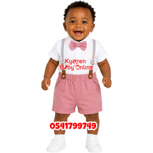 Load image into Gallery viewer, Baby Girl Top and down Suspender (Kids Tale)A
