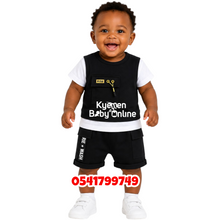 Load image into Gallery viewer, Baby Boy Top And Down (New Design) Black
