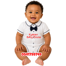 Load image into Gallery viewer, Baby Boy Bodysuit (White)
