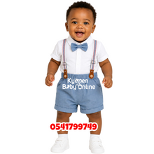 Load image into Gallery viewer, Baby Boy Top and down Suspender (Kids Tale)C
