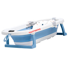 Load image into Gallery viewer, Baby Foldable Bath Tub With Thermometer - Kyemen Baby Online
