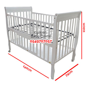 Baby Wooden Cot With Drawer (WBB2201) Baby Bed / Baby Crib