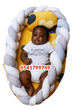 Load image into Gallery viewer, Baby Bed (Baby Lounger / Portable Infant Co Sleeper Bassinet With Spiral Bumper / Baby Nest) - Kyemen Baby Online
